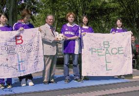 NGO to give soccer balls to children in Africa, Asia